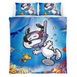 Snoopy Beagle der Tiefe Kinderbettwäsche – Bettwäsche