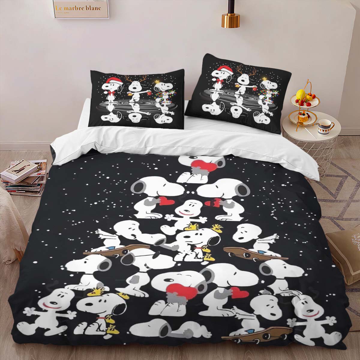 Snoopy Weihnachtsbaum Kinderbettwäsche – Bettwäsche – Bild 2