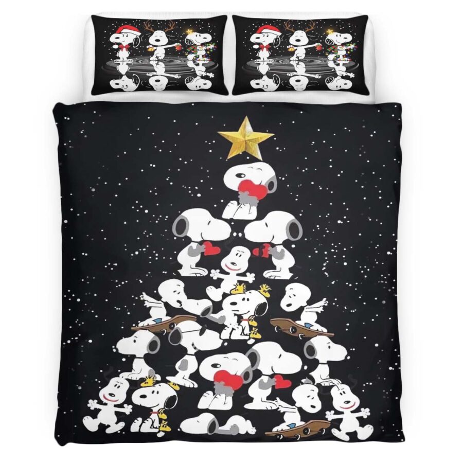 Snoopy Weihnachtsbaum Kinderbettwäsche – Bettwäsche – Bild 4