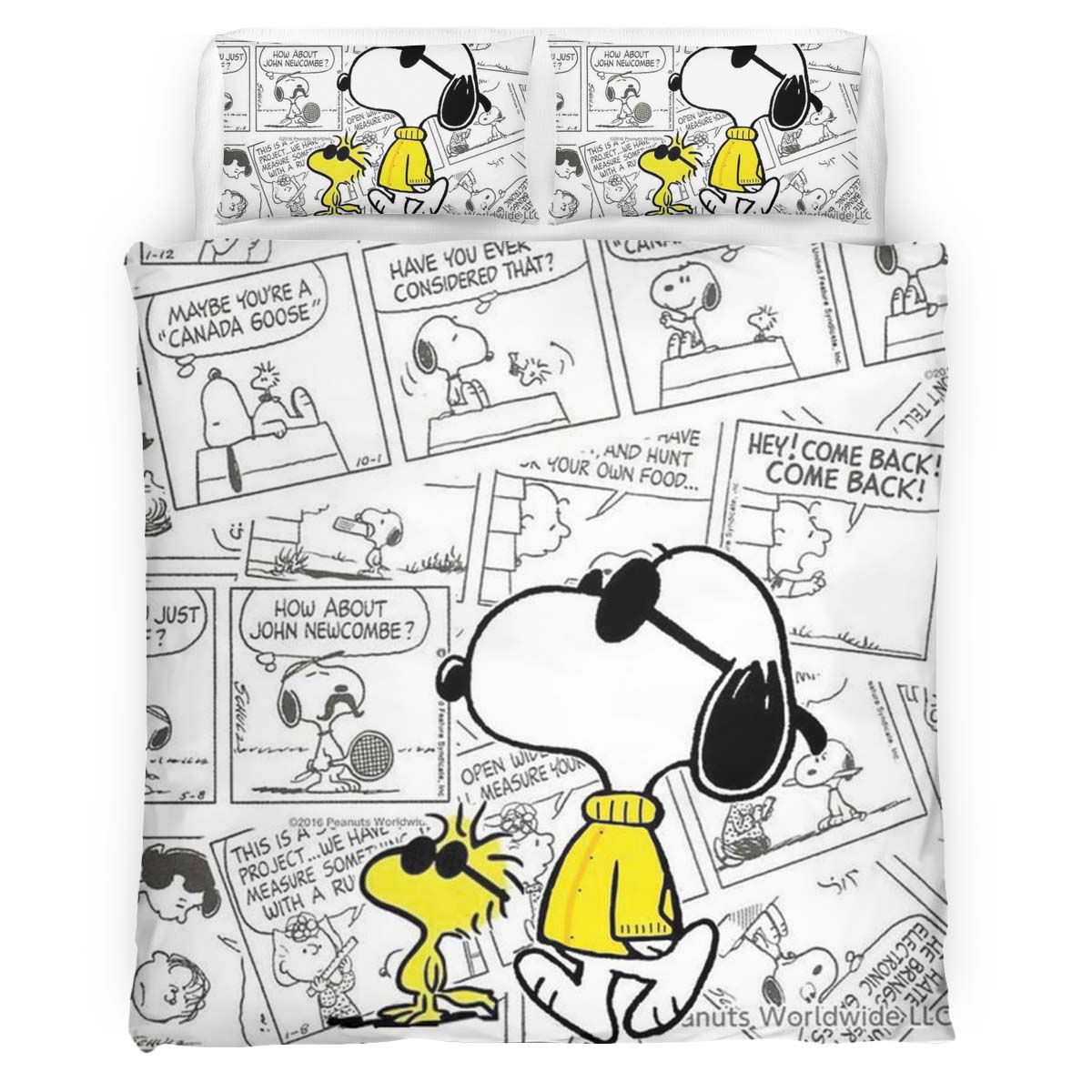 Snoopy und Woodstock 3 Kinderbettwäsche – Bettwäsche
