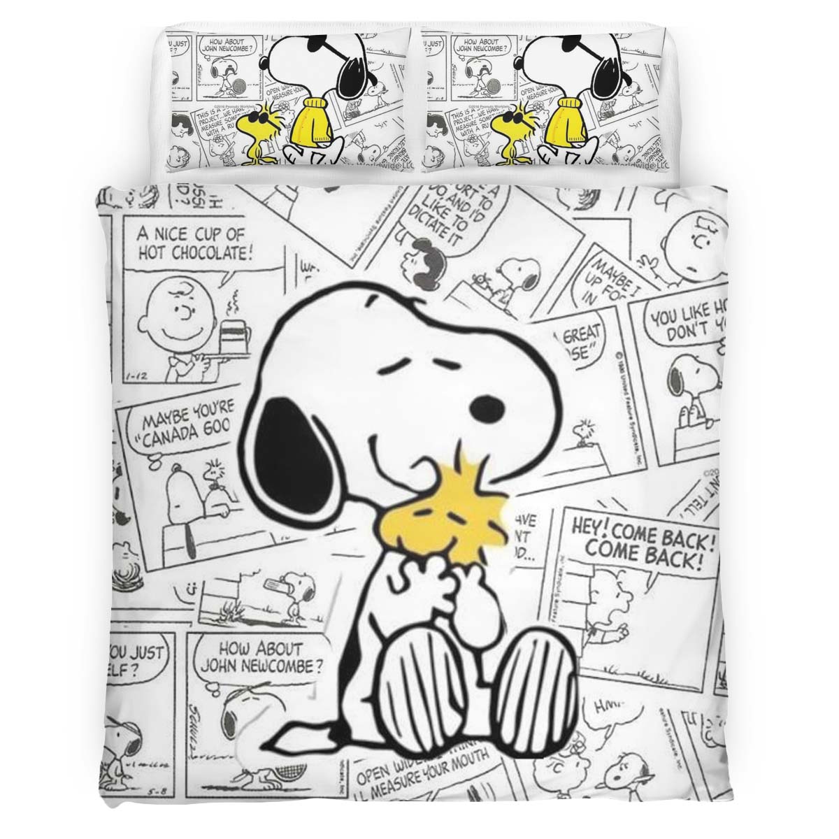 Snoopy und Woodstock 4 Kinderbettwäsche – Bettwäsche