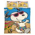 Snoopy und Woodstock Sommerspaß Kinderbettwäsche – Bettwäsche