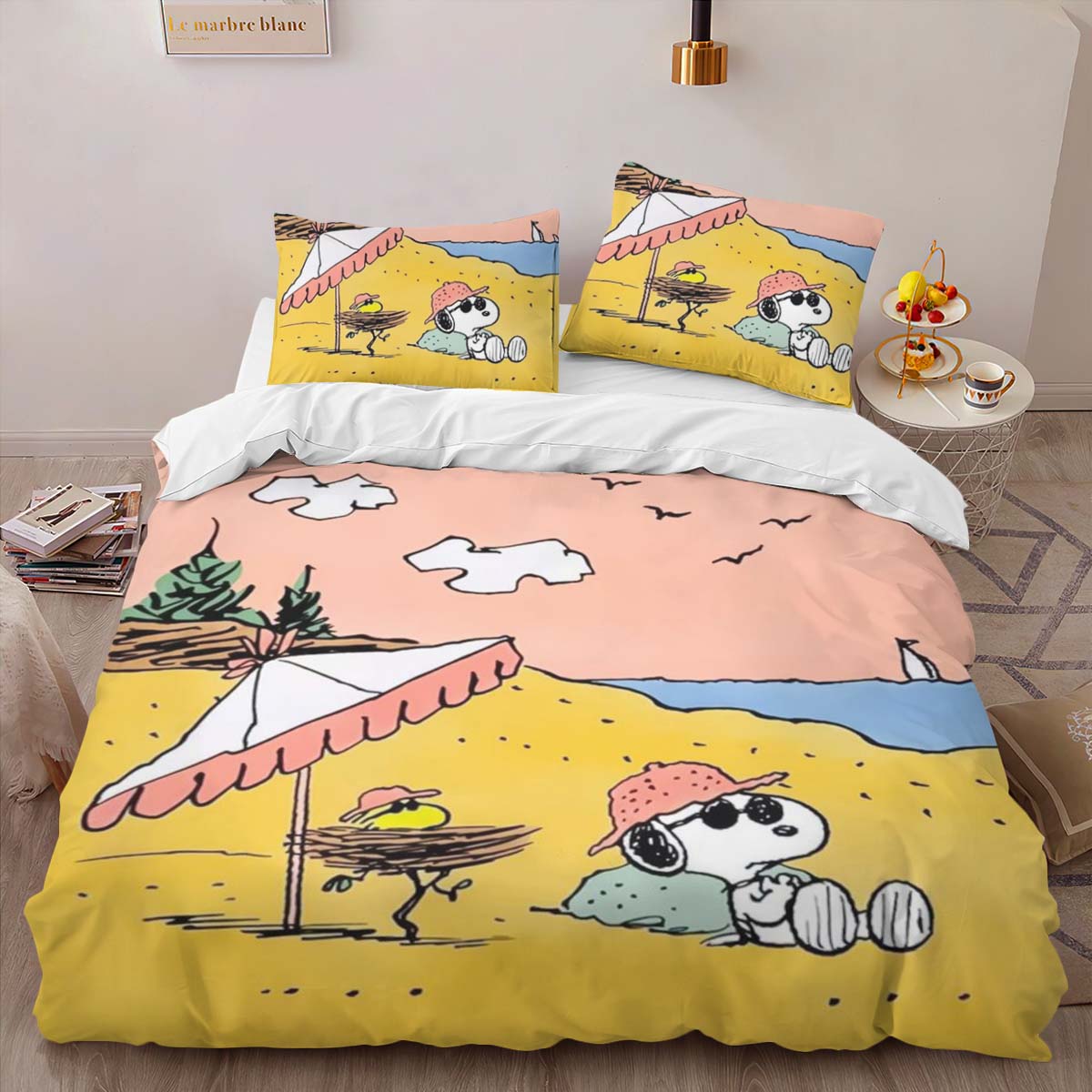 Snoopy und Woodstock am Strand Kinderbettwäsche – Bettwäsche – Bild 2