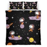 Snoopy und Woodstock zum Mond Kinderbettwäsche – Bettwäsche