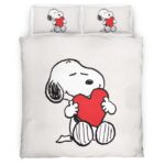 Snoopy mit Liebesherz Kinderbettwäsche – Bettwäsche