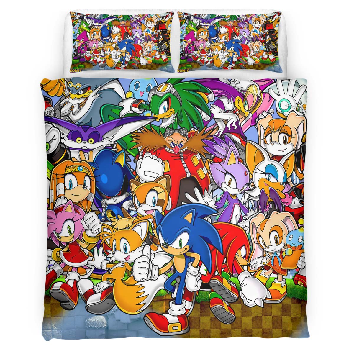 Sonic The Hedgehog 16 Kinderbettwäsche – Bettwäsche