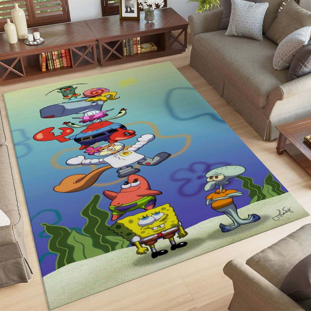 Spongebob Schwammkopf Alle Charaktere 3 Teppich – Bild 2