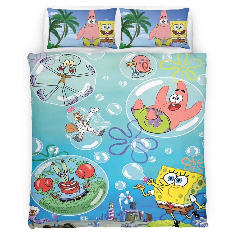 SpongeBob Schwammkopf Charaktere 01 Kinderbettwäsche – Bettwäsche – Bild 4