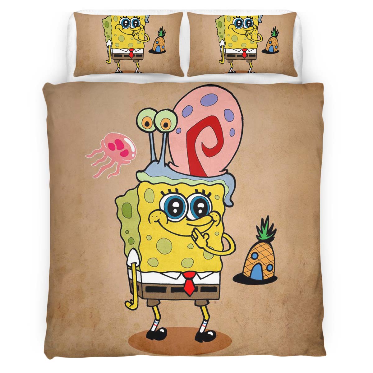 SpongeBob Schwammkopf Charaktere 43 Kinderbettwäsche – Bettwäsche