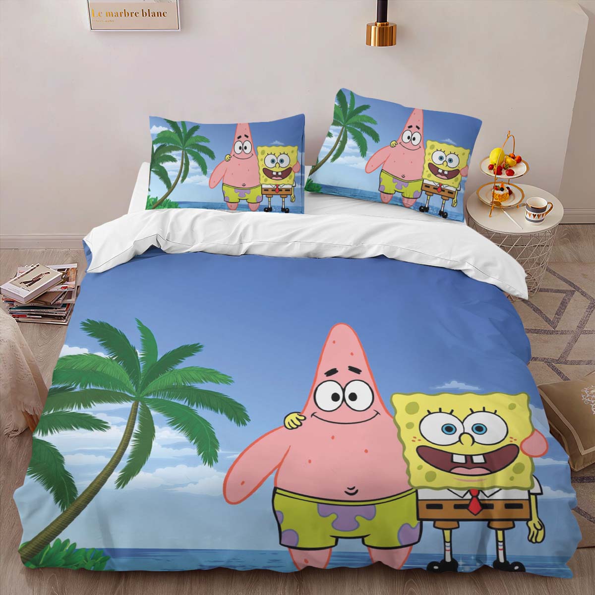 SpongeBob und Patrick Star Schwammkopf Kinderbettwäsche – Bettwäsche – Bild 2