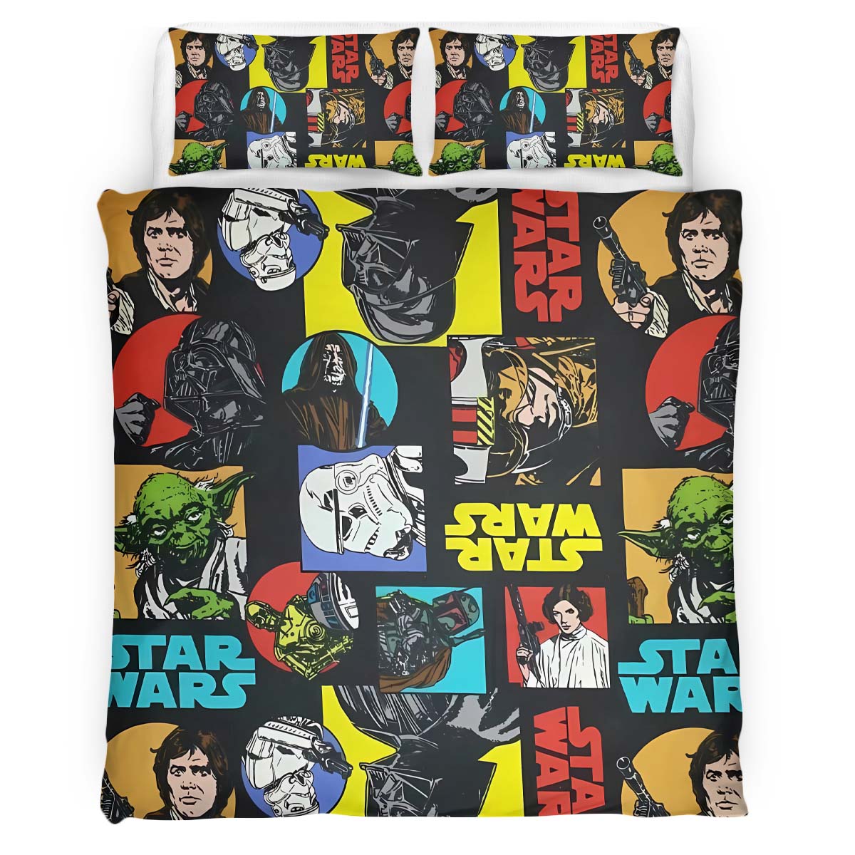 Star Wars Alle Charaktere 1006 Kinderbettwäsche – Bettwäsche