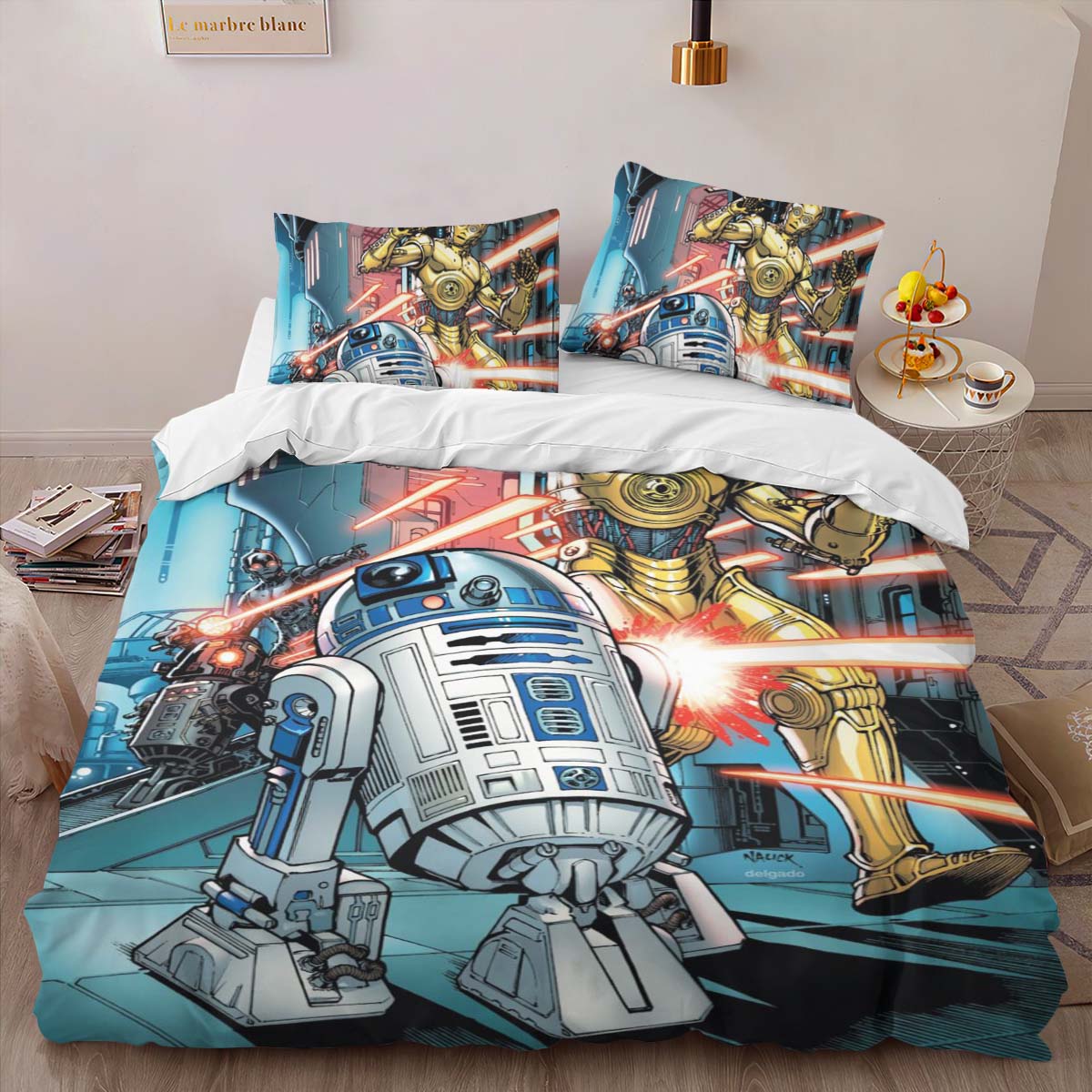 Star Wars Dunkle Droiden Roboter Kinderbettwäsche – Bettwäsche – Bild 2