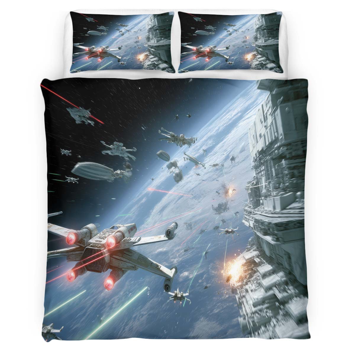 Star Wars Weltraumschlacht Kinderbettwäsche – Bettwäsche