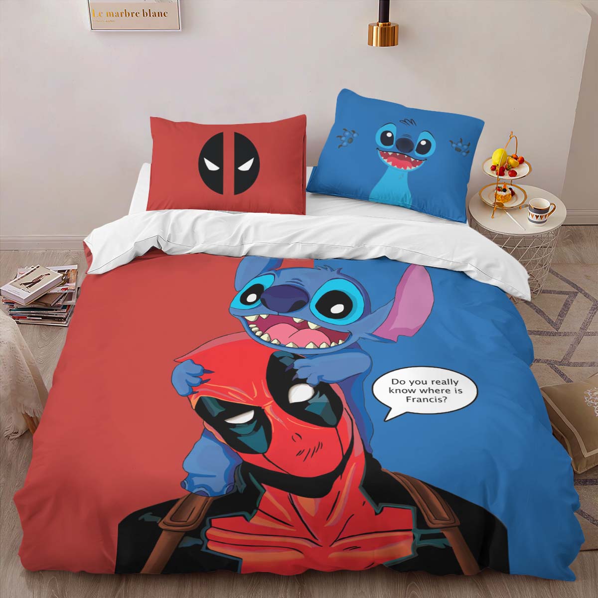 Stitch und Deadpool Kinderbettwäsche – Bettwäsche – Bild 2