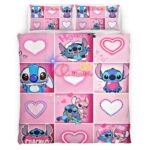 Stitch Pink Glücklich Kinderbettwäsche – Bettwäsche