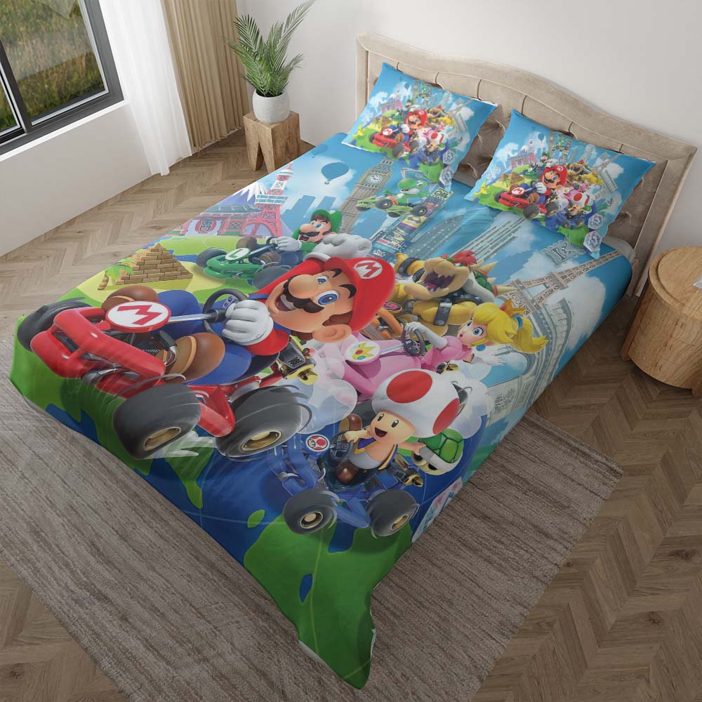 Super Mario Alle Charaktere 1001 Kinderbettwäsche - Bettwäsche – Bild 2
