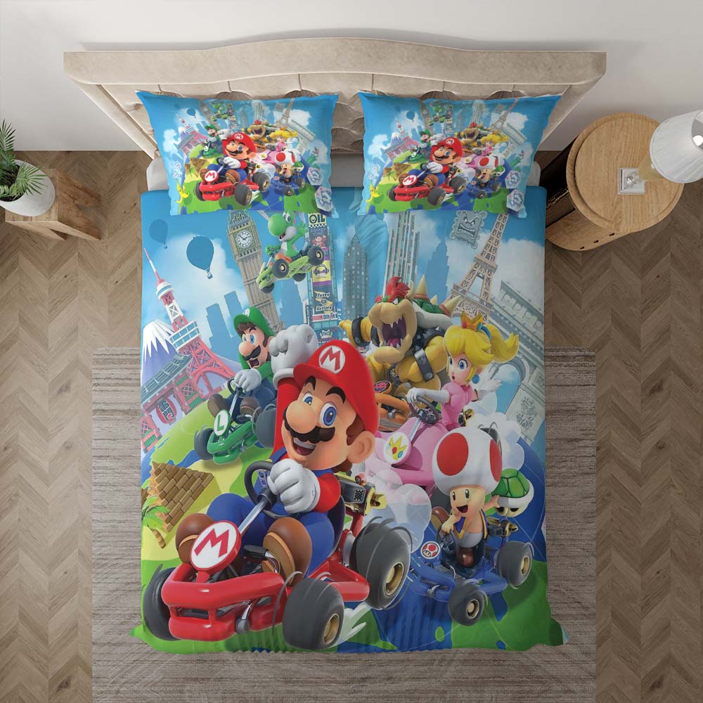 Super Mario Alle Charaktere 1001 Kinderbettwäsche - Bettwäsche – Bild 3
