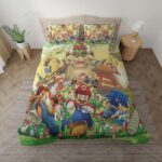 Super Mario Alle Charaktere 1002 Kinderbettwäsche – Bettwäsche