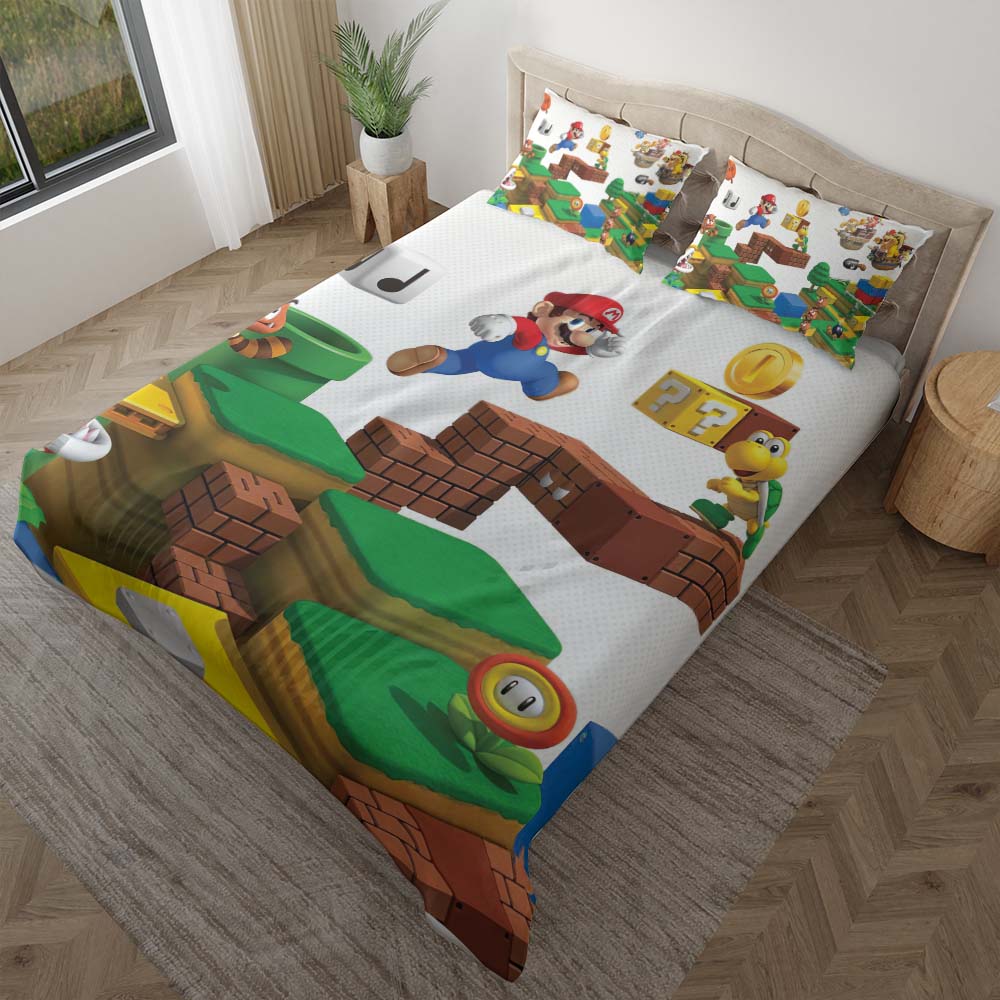 Super Mario Alle Charaktere 1007 Kinderbettwäsche - Bettwäsche – Bild 2