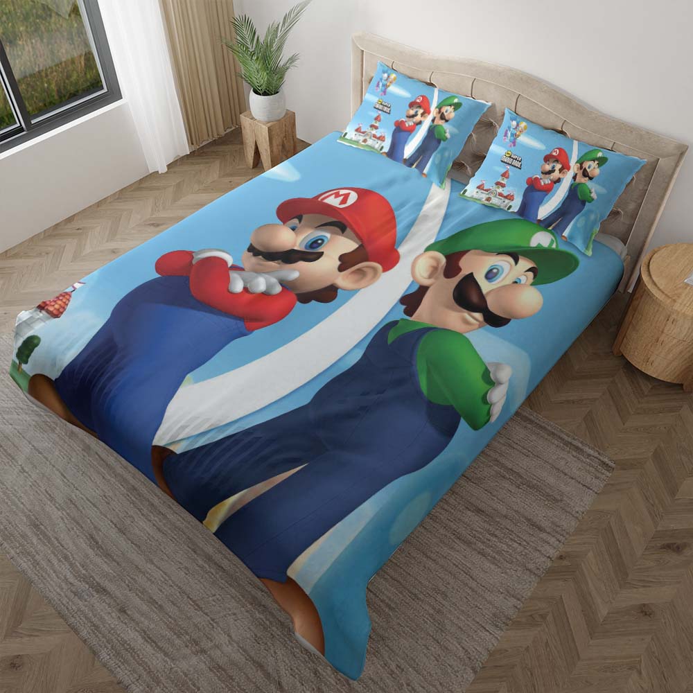 Super Mario Bros. Deko Ideen fürs Kinderzimmer Kinderbettwäsche - Bettwäsche – Bild 2