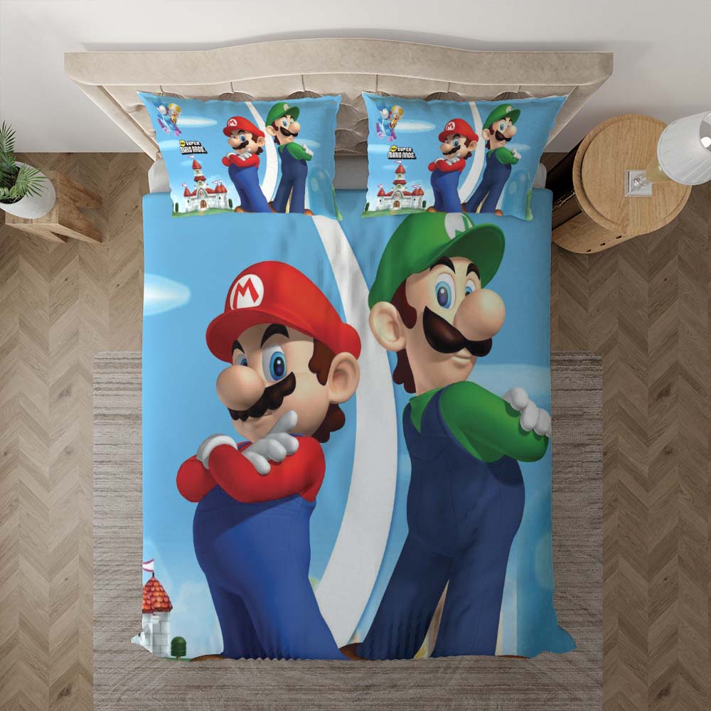 Super Mario Bros. Deko Ideen fürs Kinderzimmer Kinderbettwäsche - Bettwäsche – Bild 3