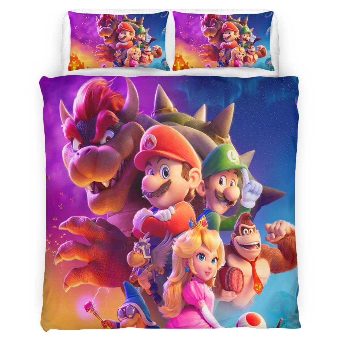 Super Mario Charaktere 16 Kinderbettwäsche – Bettwäsche
