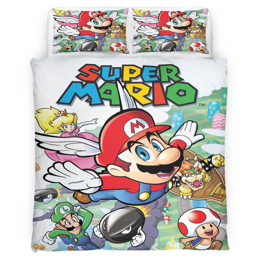 Super Mario Charaktere 23 Kinderbettwäsche – Bettwäsche – Bild 4