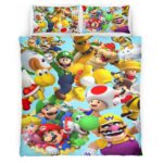 Super Mario Charaktere 27 Kinderbettwäsche – Bettwäsche