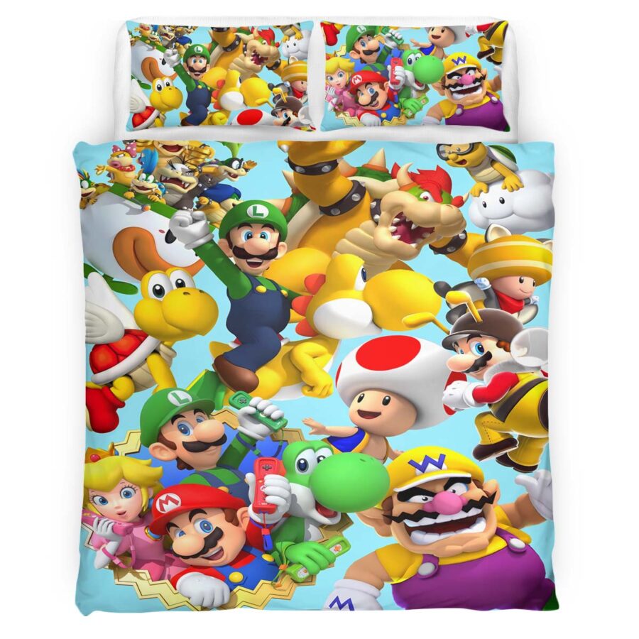 Super Mario Charaktere 27 Kinderbettwäsche – Bettwäsche – Bild 4