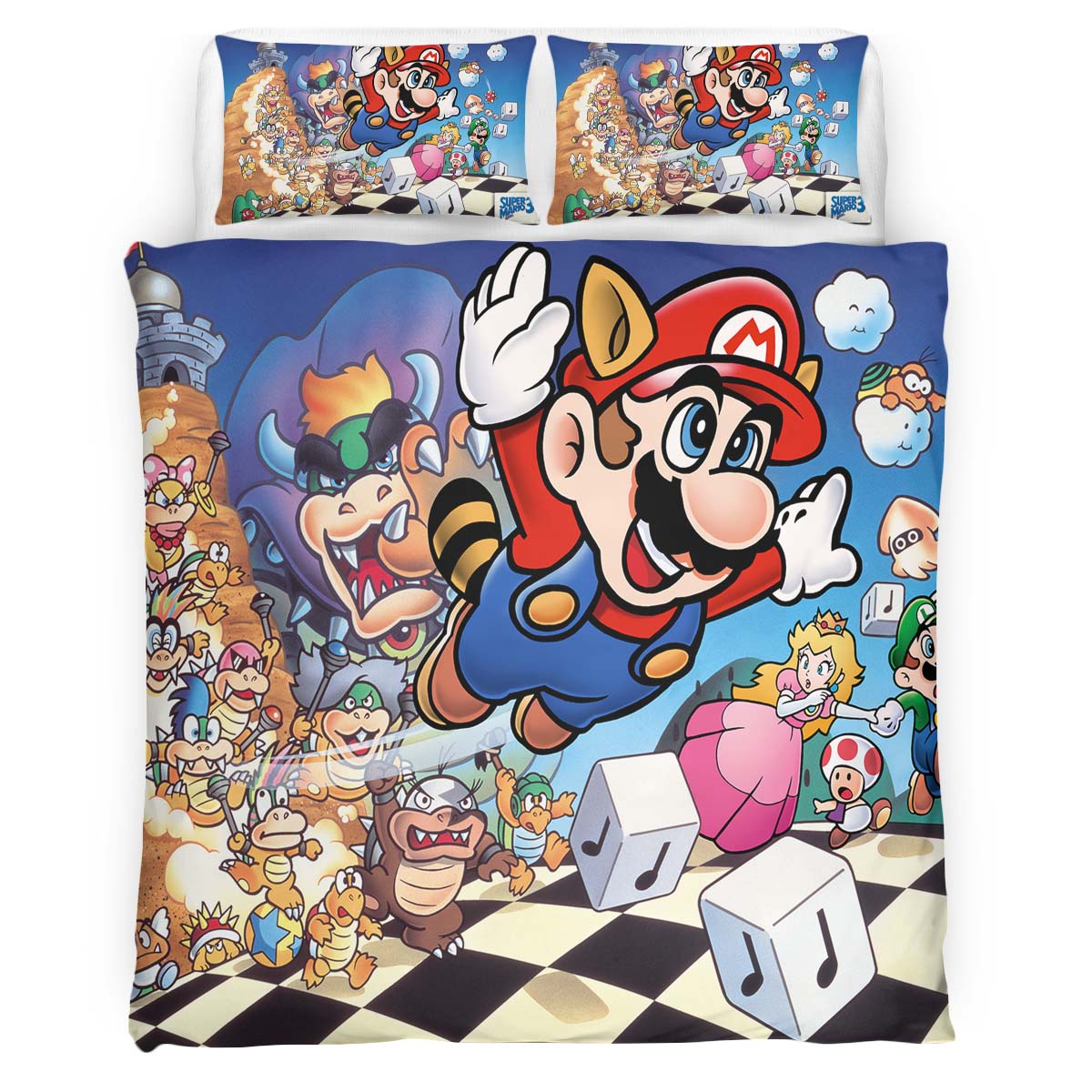 Super Mario Charaktere 33 Kinderbettwäsche – Bettwäsche