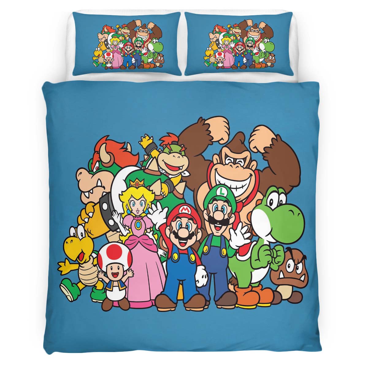 Super Mario Charaktere 35 Kinderbettwäsche – Bettwäsche