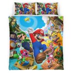 Super Mario Charaktere 4 Kinderbettwäsche – Bettwäsche