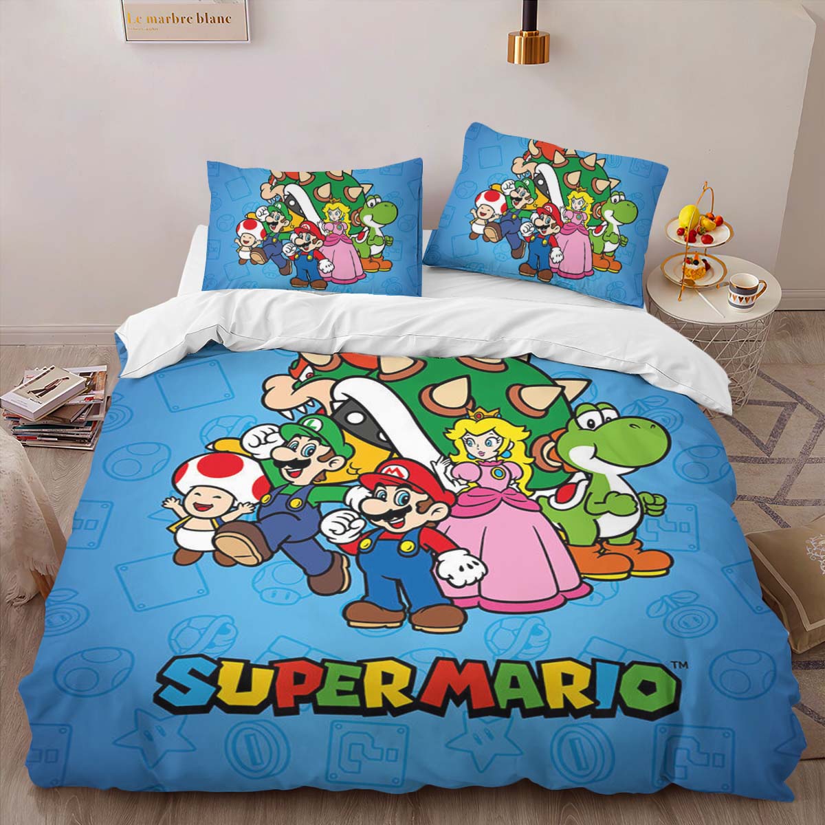 Super Mario Charaktere 40 Kinderbettwäsche – Bettwäsche – Bild 2