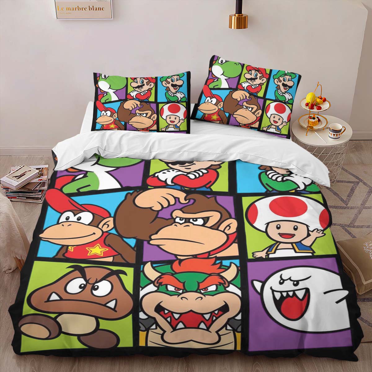 Super Mario Charaktere 44 Kinderbettwäsche – Bettwäsche – Bild 2