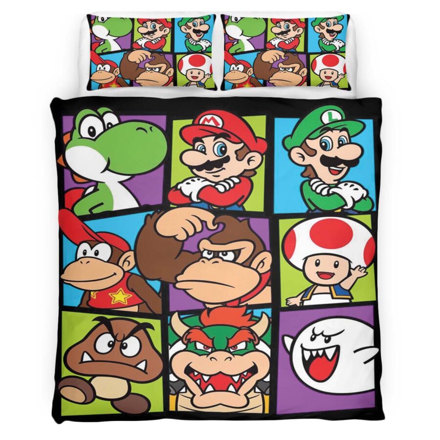 Super Mario Charaktere 44 Kinderbettwäsche – Bettwäsche – Bild 4