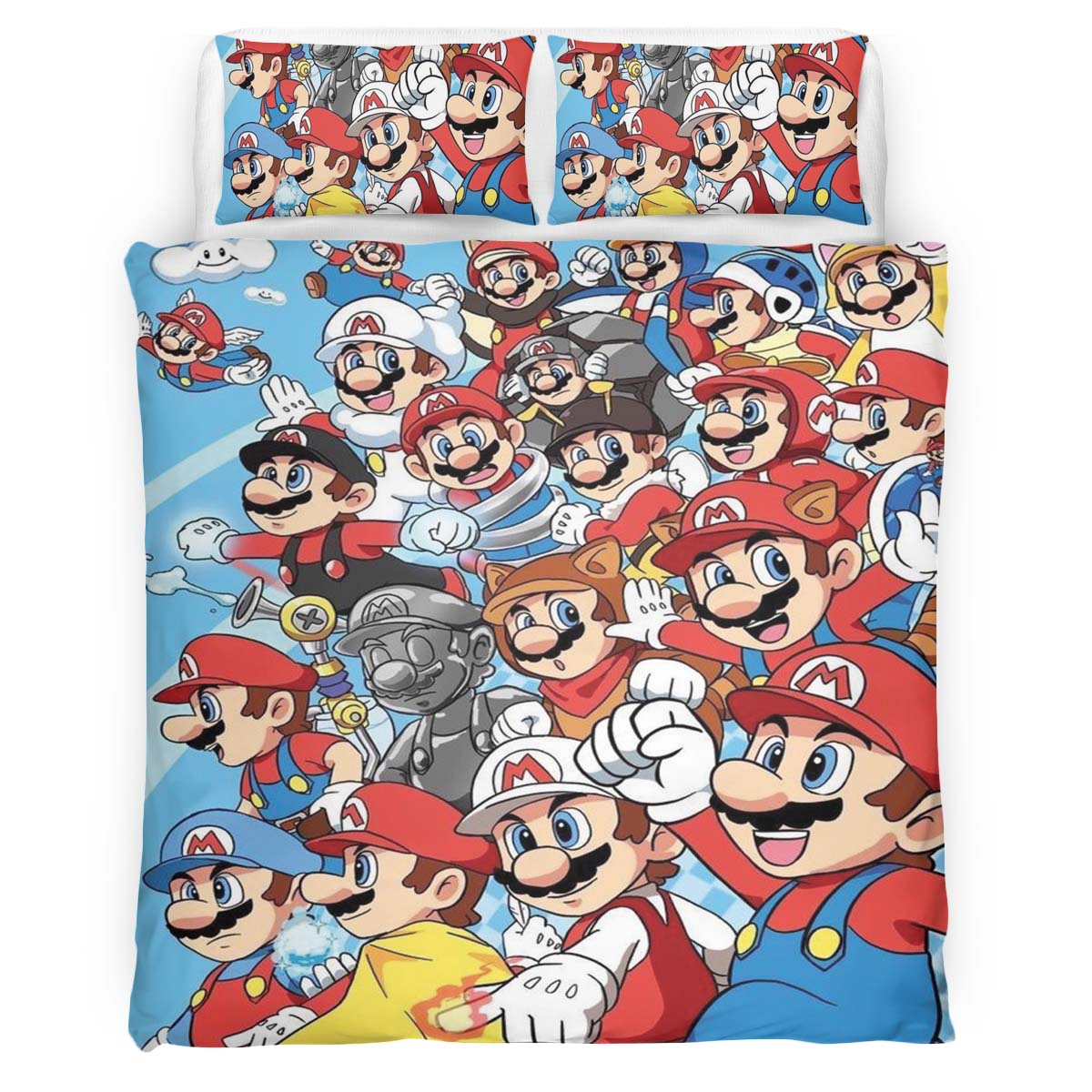 Super Mario Charaktere 45 Kinderbettwäsche – Bettwäsche