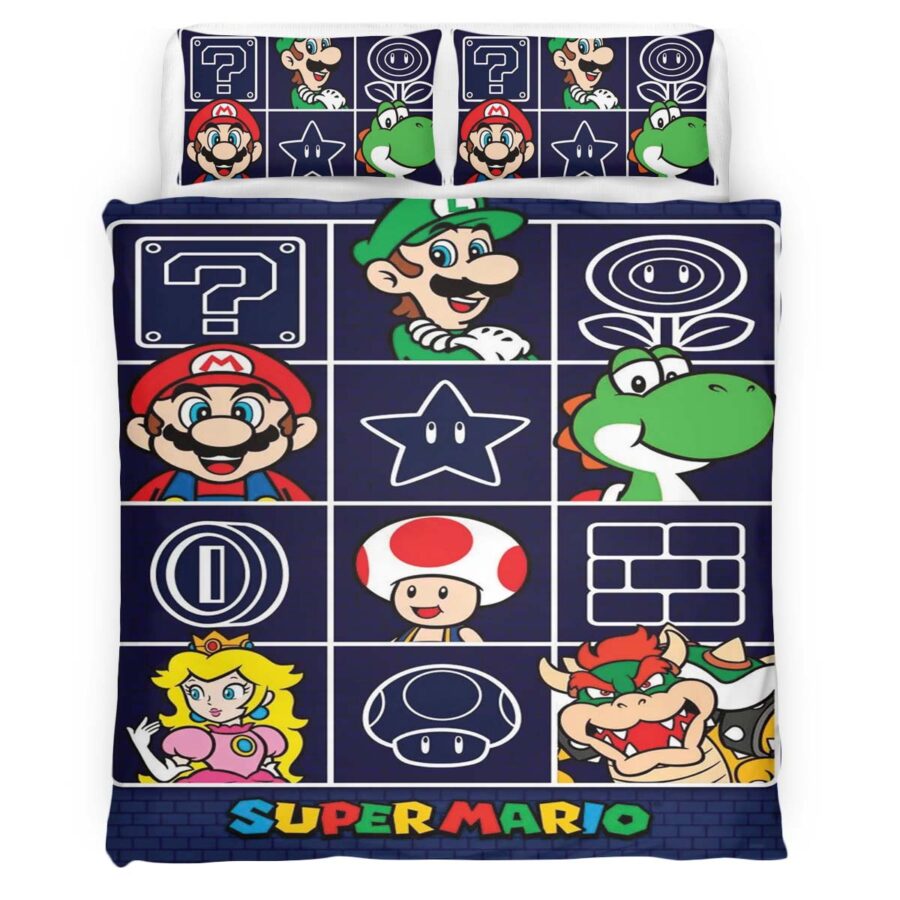 Super Mario Charaktere 46 Kinderbettwäsche – Bettwäsche – Bild 4