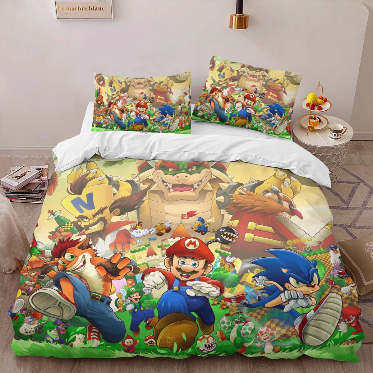 Super Mario Charaktere 5 Kinderbettwäsche – Bettwäsche – Bild 2