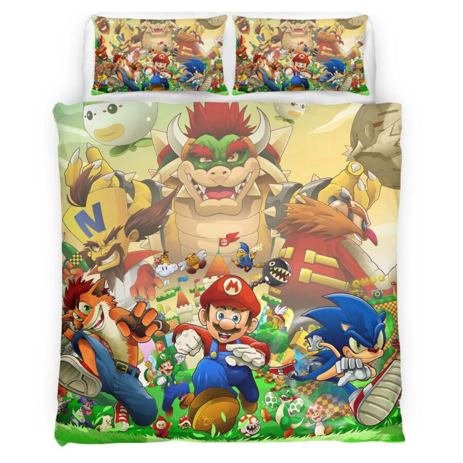 Super Mario Charaktere 5 Kinderbettwäsche – Bettwäsche – Bild 4