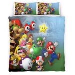 Super Mario Charaktere 8 Kinderbettwäsche – Bettwäsche