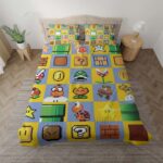 Super Mario Icon Spiel Kinderbettwäsche – Bettwäsche
