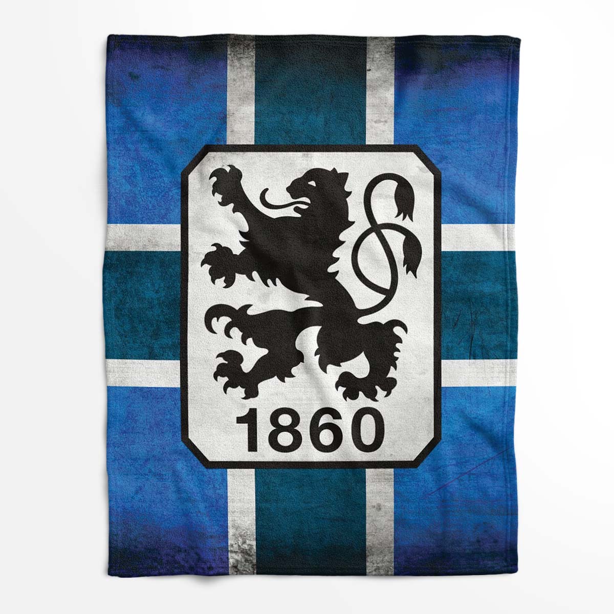 TSV 1860 München blau 01 Fleecedecke - Decke – Bild 2