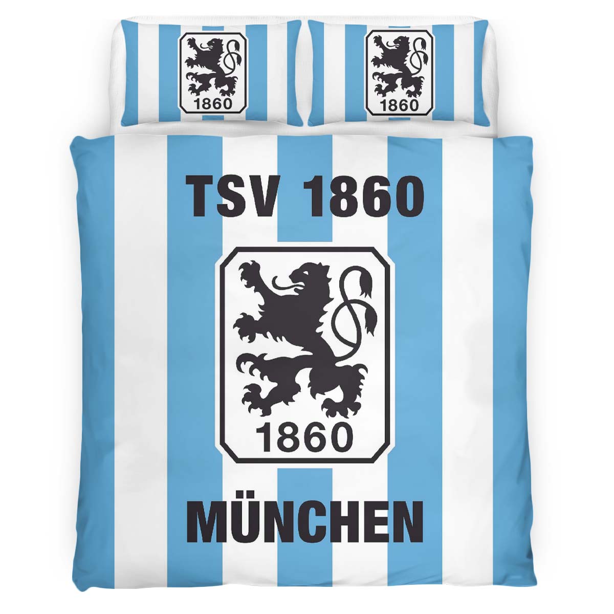 TSV 1860 München blue white background Kinderbettwäsche - Bettwäsche – Bild 2
