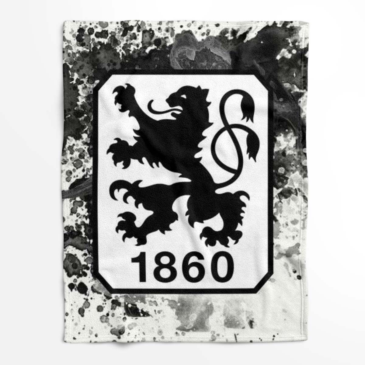 TSV 1860 München schmutziger Hintergrund Fleecedecke - Decke – Bild 2