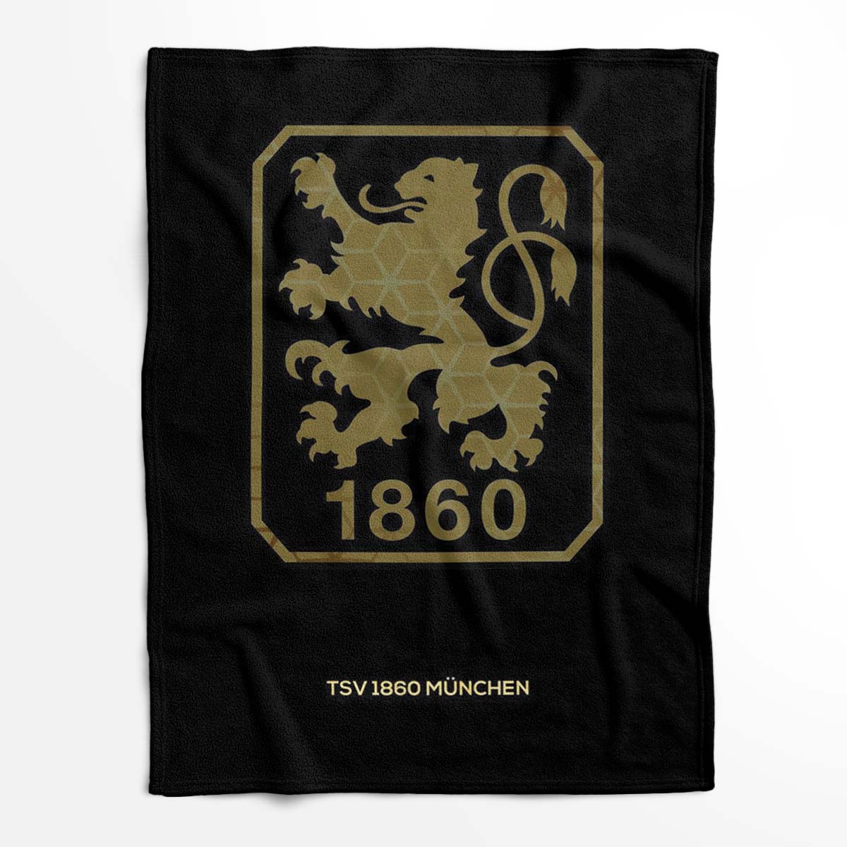 TSV 1860 München golden Fleecedecke - Decke – Bild 2