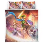 The Legend of Zelda Link und Prinzessin Zelda Alle Charaktere 3 Kinderbettwäsche – Bettwäsche