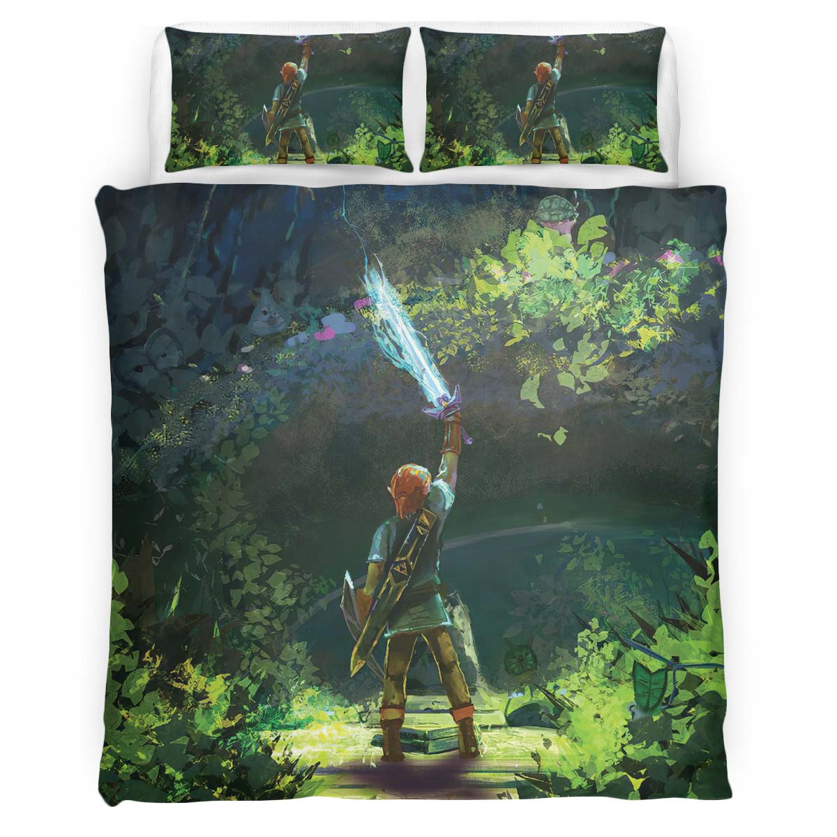 The Legend of Zelda Link im Wald Kinderbettwäsche – Bettwäsche