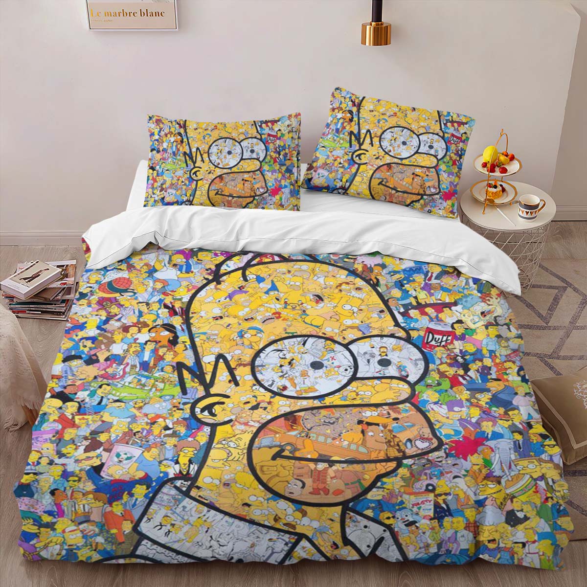 Die Simpsons Alle Charaktere 02 Kinderbettwäsche – Bettwäsche – Bild 2