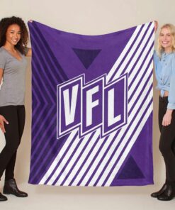 VFL Osnabrück lila weiße Linien Hintergrund Fleecedecke - Decke