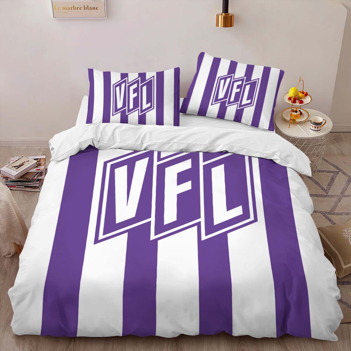 VFL osnabruck violet background style 02 Kinderbettwäsche - Bettwäsche